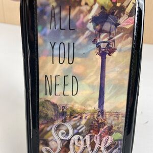 Claire’s Paris Love Locks Hard Wallet Clutch